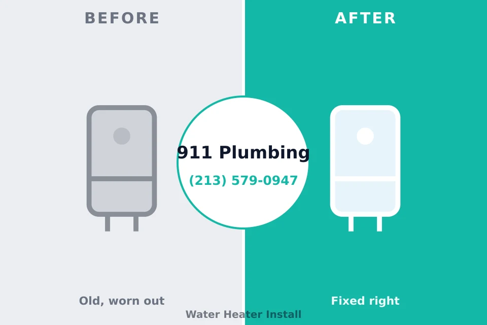 Before and after: plumbing repair Santa Rita Ranch, TX